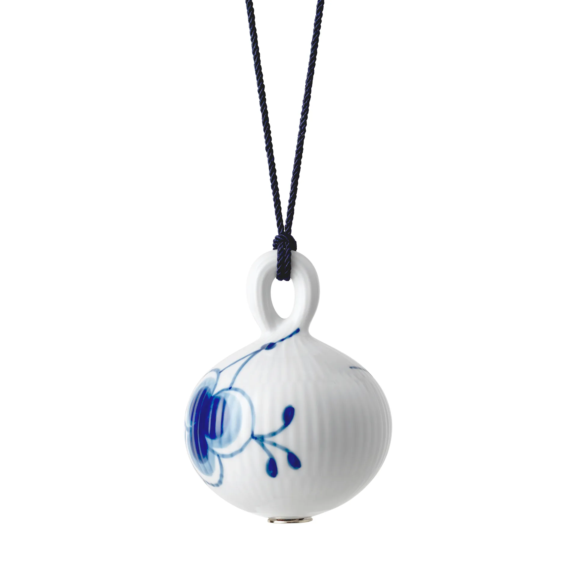 Blue Fluted Mega julekugle 1, Ø9,5 cm Royal Copenhagen