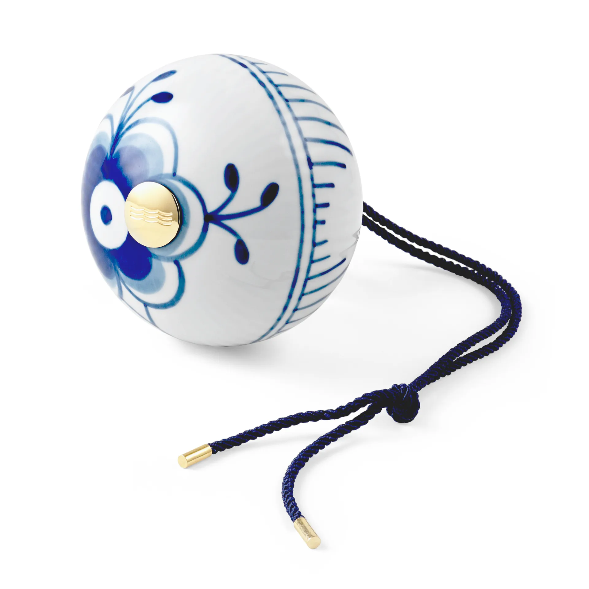 Blue Fluted Mega julekugle 2, Ø9,5 cm Royal Copenhagen