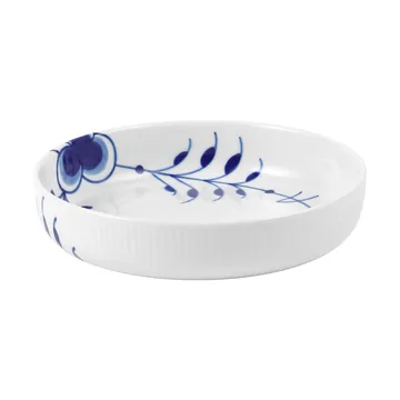 Blue Fluted Mega ovnfast fad Ø18,5 cm - White-blue - Royal Copenhagen