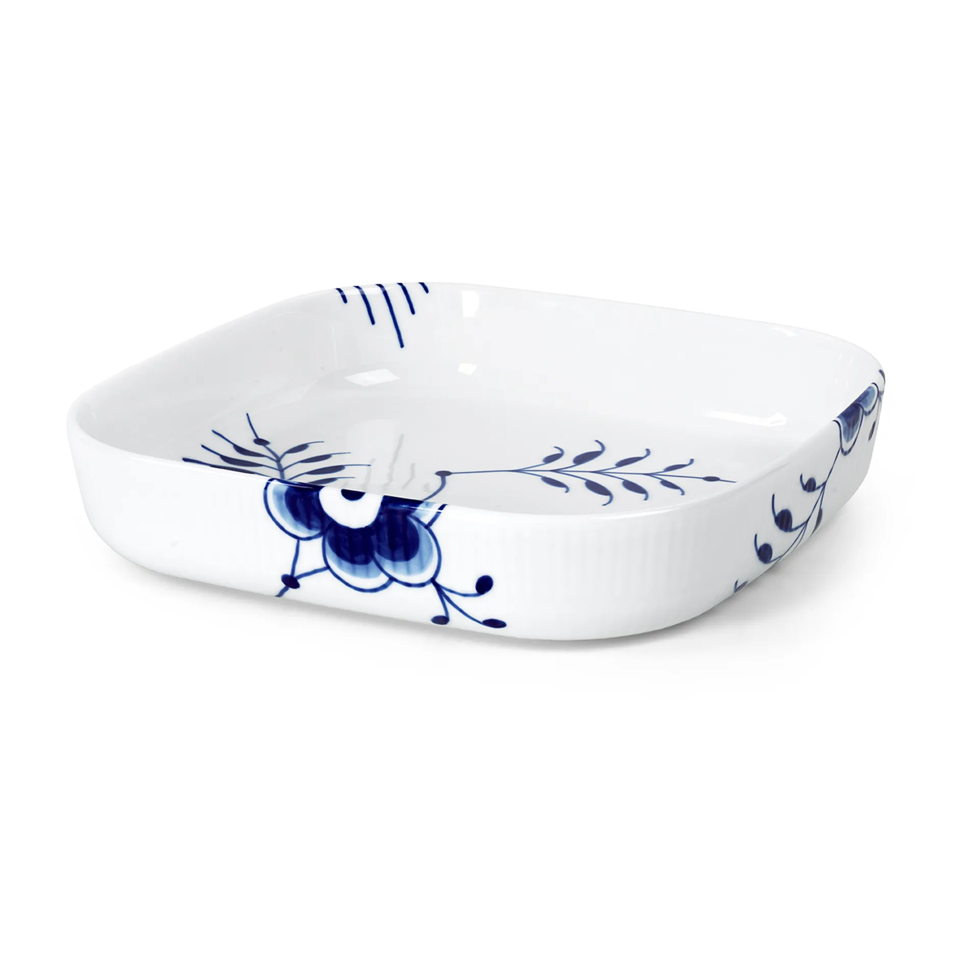 Blue Fluted Mega ovnfast fad firkantet, 25x25 cm Royal Copenhagen