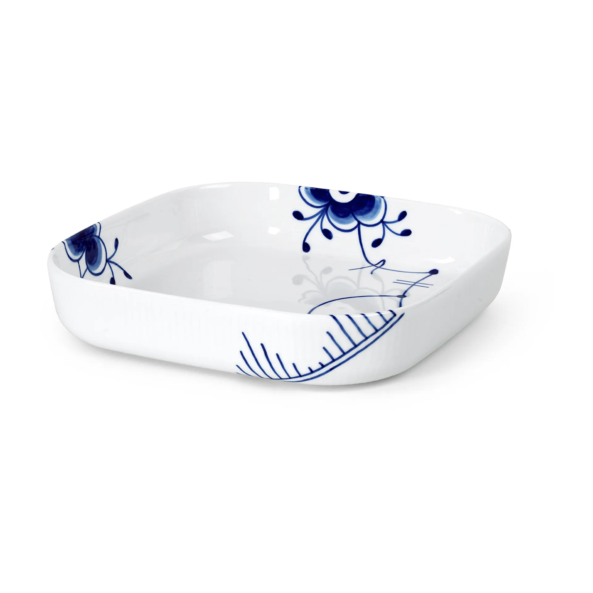 Blue Fluted Mega ovnfast fad firkantet, 25x25 cm Royal Copenhagen