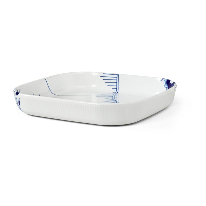 Blue Fluted Mega ovnfast fad firkantet - 30x30 cm - Royal Copenhagen