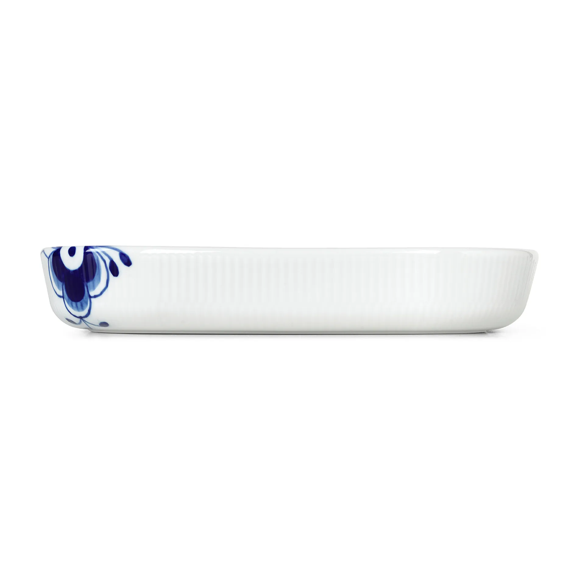 Blue Fluted Mega ovnfast fad firkantet, 30x30 cm Royal Copenhagen