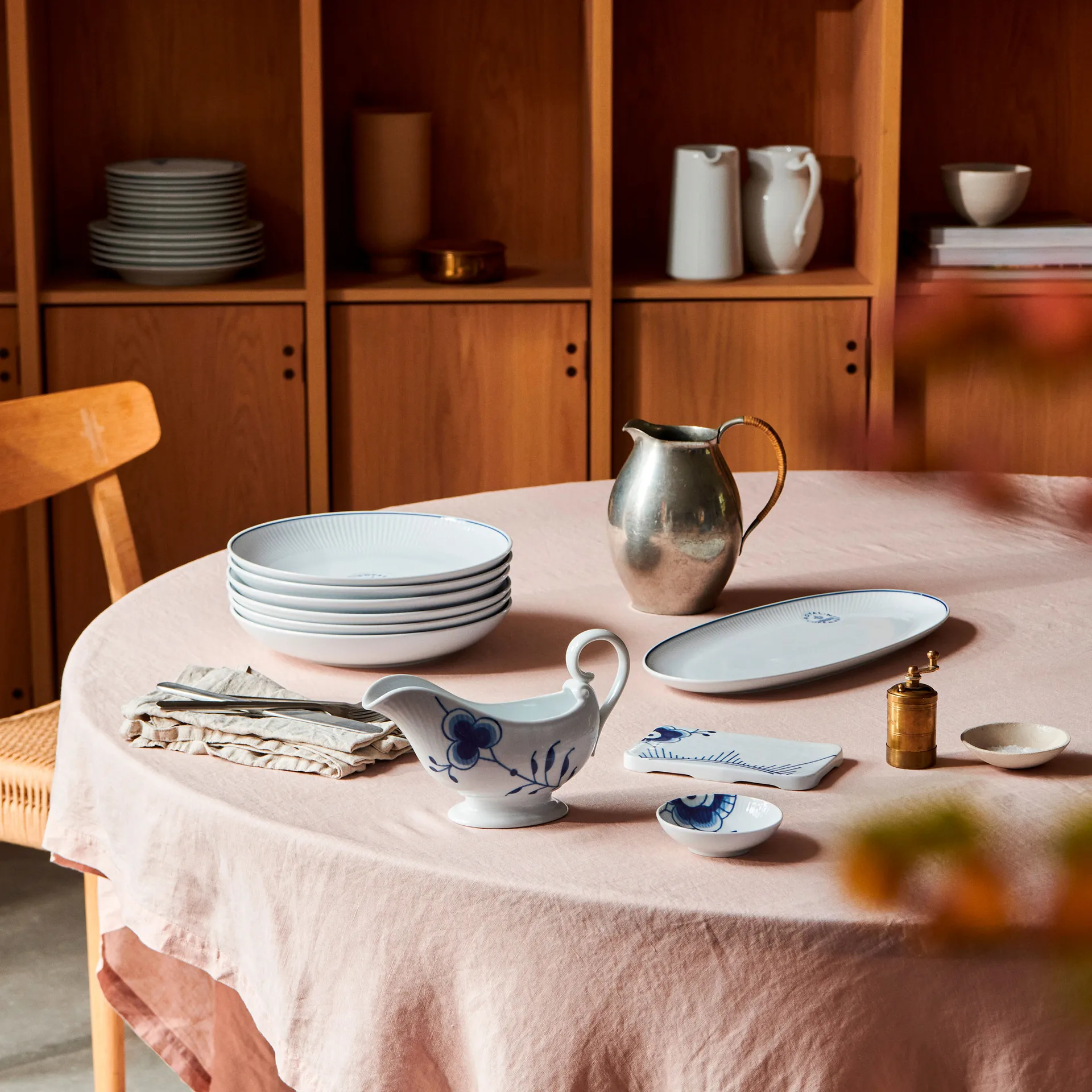 Blue Fluted Mega serveringsbakke 9,2x15,5 cm, Blå Royal Copenhagen