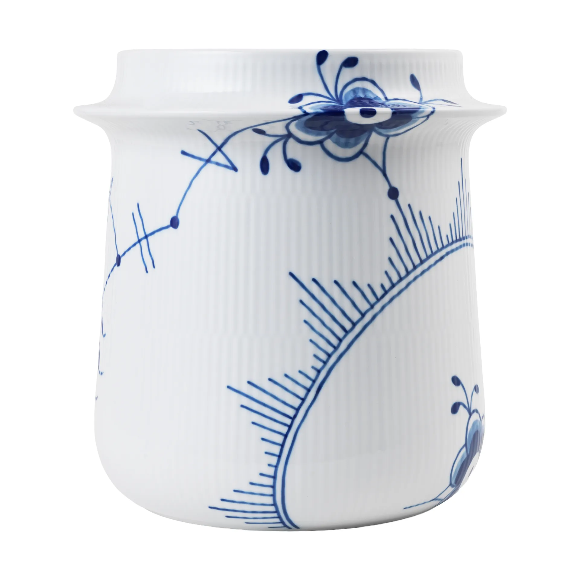 Blue Fluted Mega vinkøler 21,5 cm, White-blue Royal Copenhagen