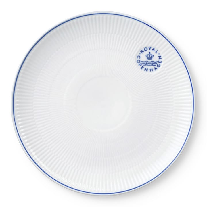Blueline coupe tallerken Ø27 cm, Hvid/Blå Royal Copenhagen
