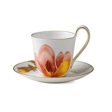 Flora højhankskop og underkop, magnolia Royal Copenhagen