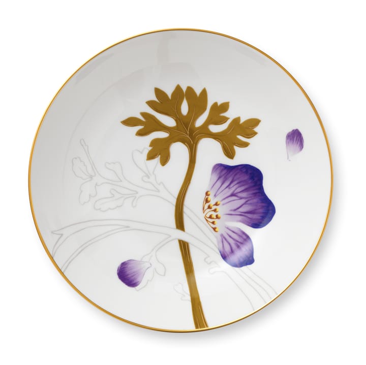 Flora tallerken dybde 21 cm - Fikus - Royal Copenhagen