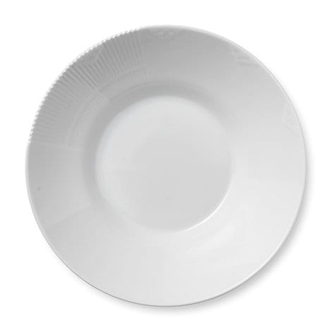 Hvid Elements dyb tallerken, Ø 25 cm Royal Copenhagen
