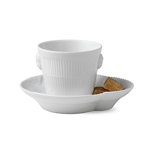 Hvid Elements espressokop, 10 cl Royal Copenhagen