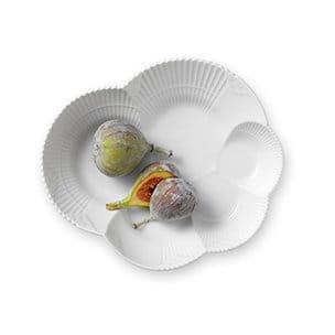 Hvid Elements serveringsfad, Ø 19,3 cm Royal Copenhagen