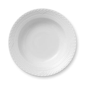 Hvid Halvblonde dyb tallerken - Ø 21 cm - Royal Copenhagen