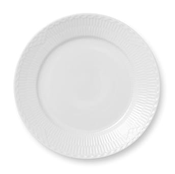Hvid Halvblonde tallerken - Ø 22 cm - Royal Copenhagen
