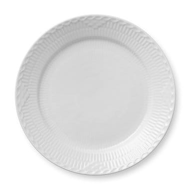 Hvid Halvblonde tallerken - Ø 25 cm - Royal Copenhagen