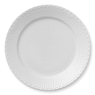 Hvid Halvblonde tallerken - Ø 27 cm - Royal Copenhagen