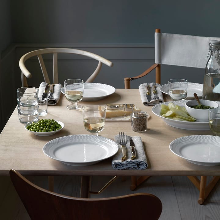Hvid Halvblonde tallerken, Ø 27 cm Royal Copenhagen