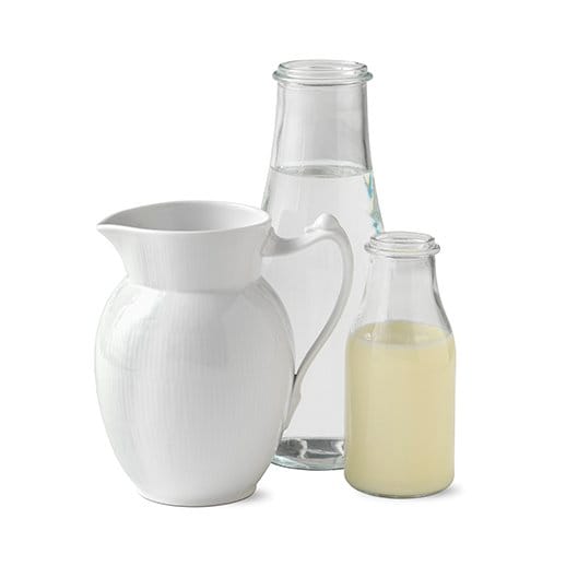 Hvid Riflet kande, 170 cl Royal Copenhagen