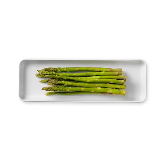 Hvid Riflet rektangulært fat, 36 cm Royal Copenhagen