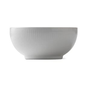 Hvid Riflet skål - Ø 15 cm - Royal Copenhagen