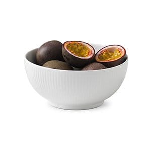 Hvid Riflet skål, Ø 15 cm Royal Copenhagen