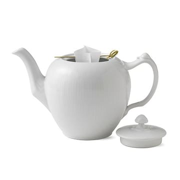 Hvid Riflet tekande - 100 cl - Royal Copenhagen