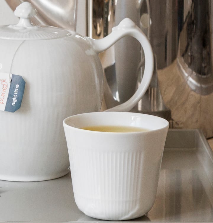 Hvid Riflet tekande, 100 cl Royal Copenhagen