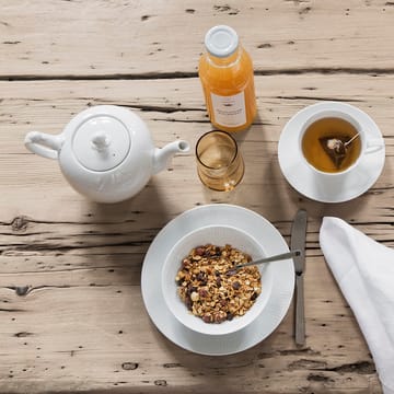 Hvid Riflet tekande - 100 cl - Royal Copenhagen