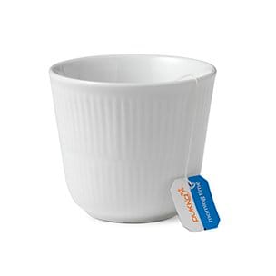 Hvid Riflet termokrus, 26 cl Royal Copenhagen