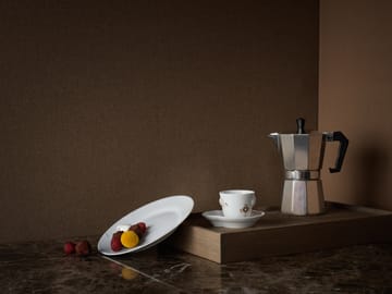 Multifarvet Elements mocca espressokop og underkop - 10 cl - Royal Copenhagen