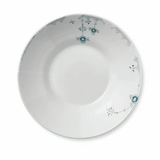 Multifarvet Elements salviegrøn dyb tallerken, 24,5 cm Royal Copenhagen