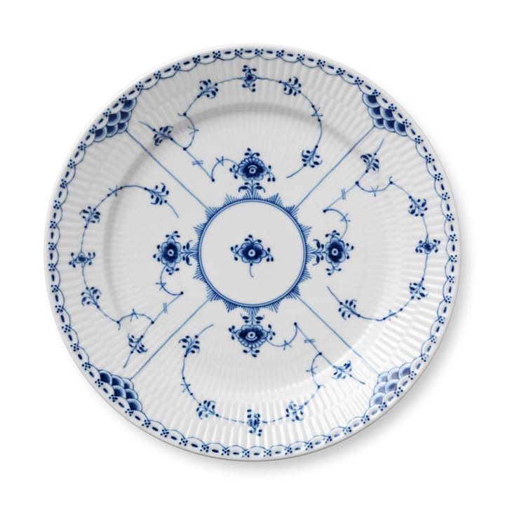 Musselmalet Halvblonde tallerken - 27 cm - Royal Copenhagen