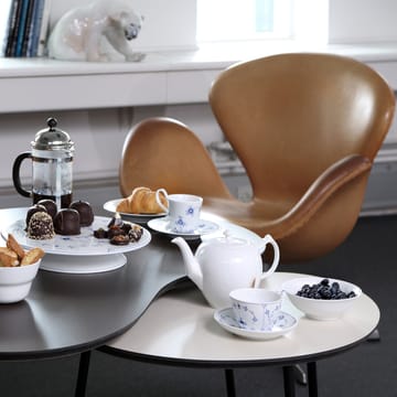 Musselmalet Riflet tekop og underkop - 28 cl - Royal Copenhagen