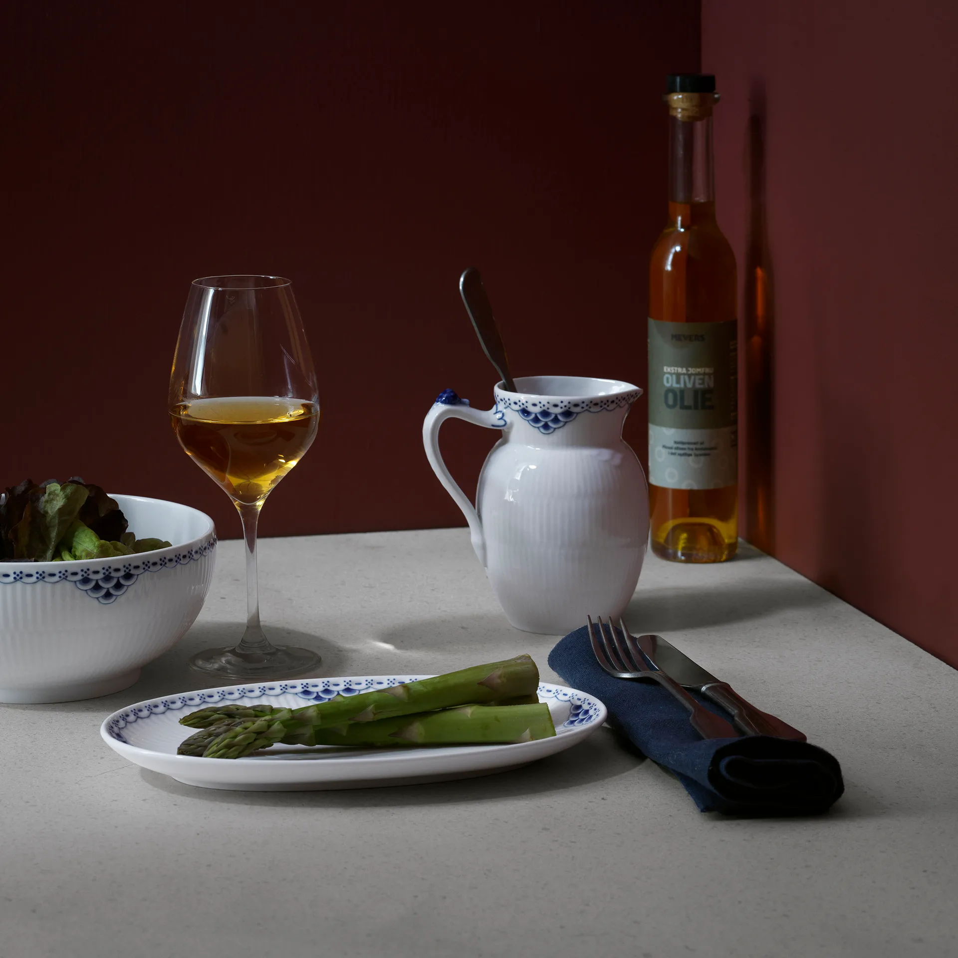 Princesse asiet oval, 23 cm Royal Copenhagen