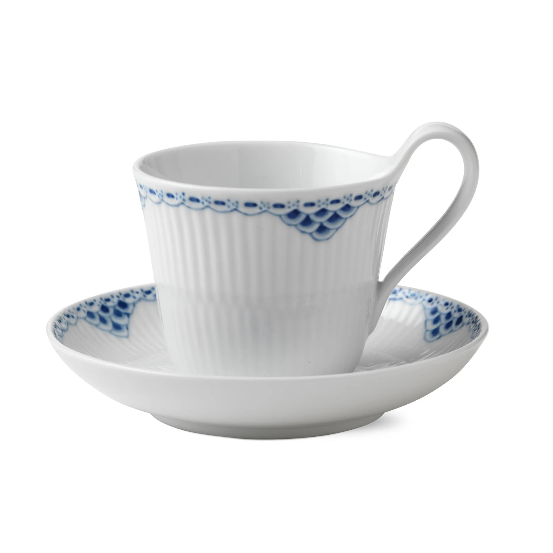 Princesse højhankskop og underkop, 25 cl-høj hank Royal Copenhagen