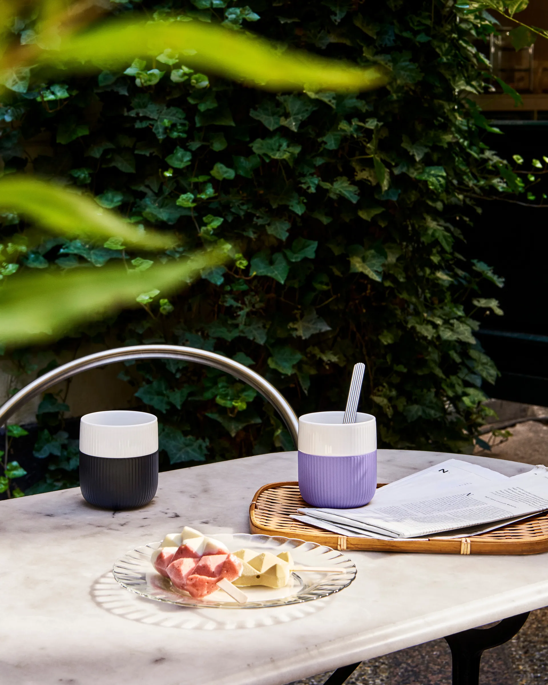 Riflet Contrast krus, Jet Royal Copenhagen