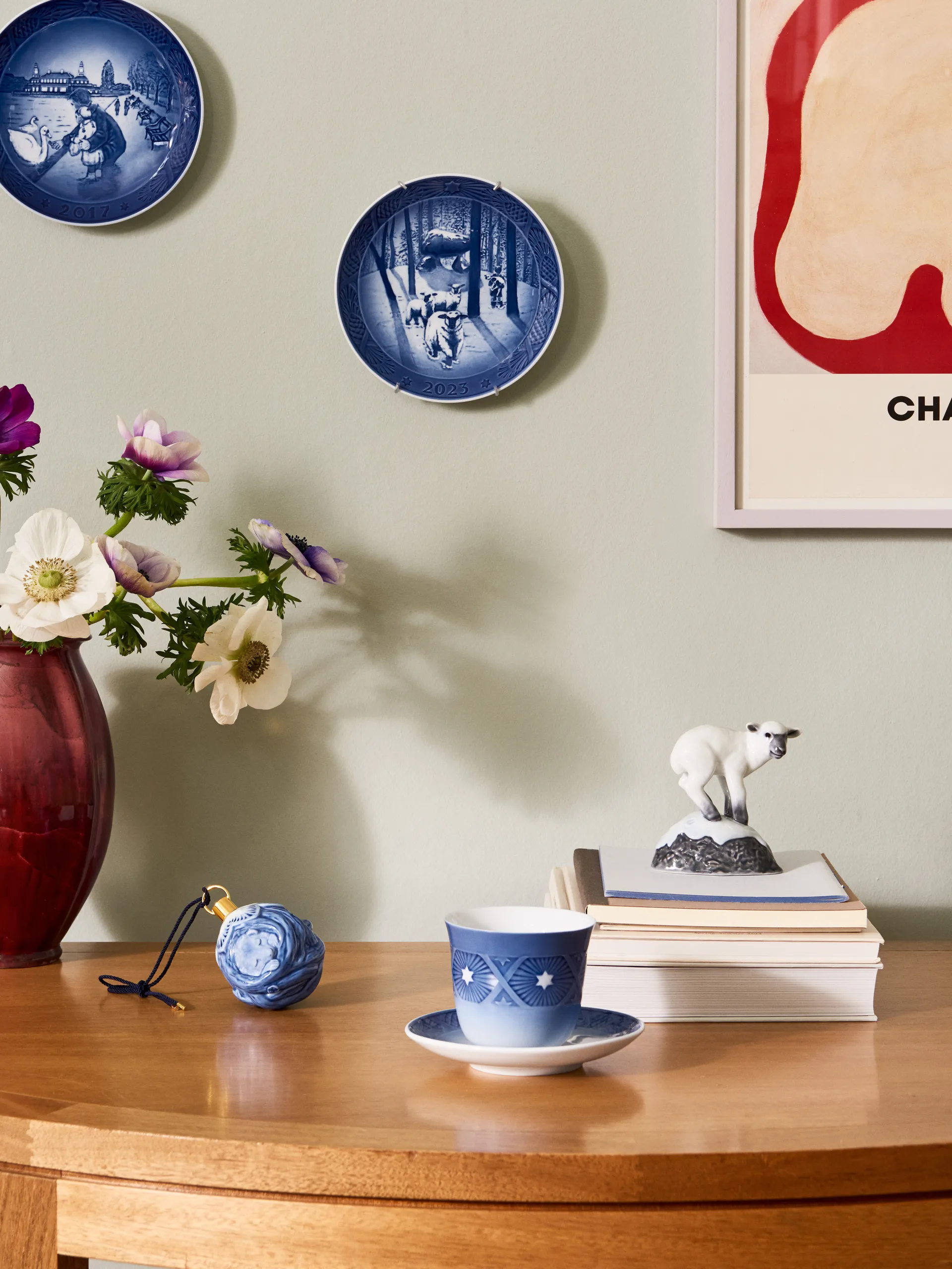 Royal Copenhagen Collectibles juletallerken 2023, Juletid i skoven Ø18 cm Royal Copenhagen