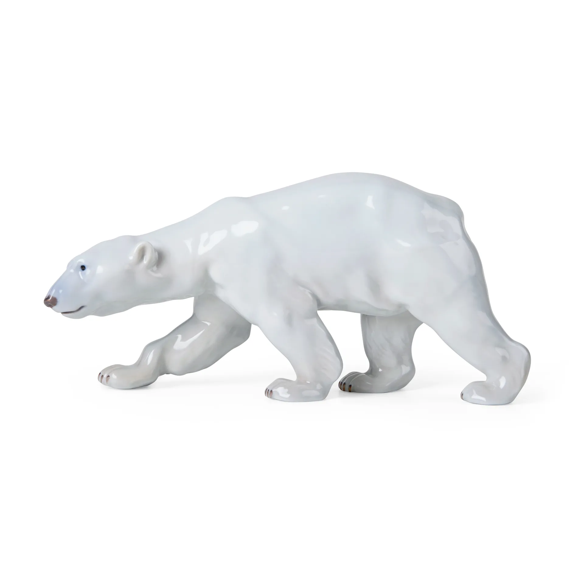 Royal Copenhagen dekoration gående isbjørn, 14 cm Royal Copenhagen