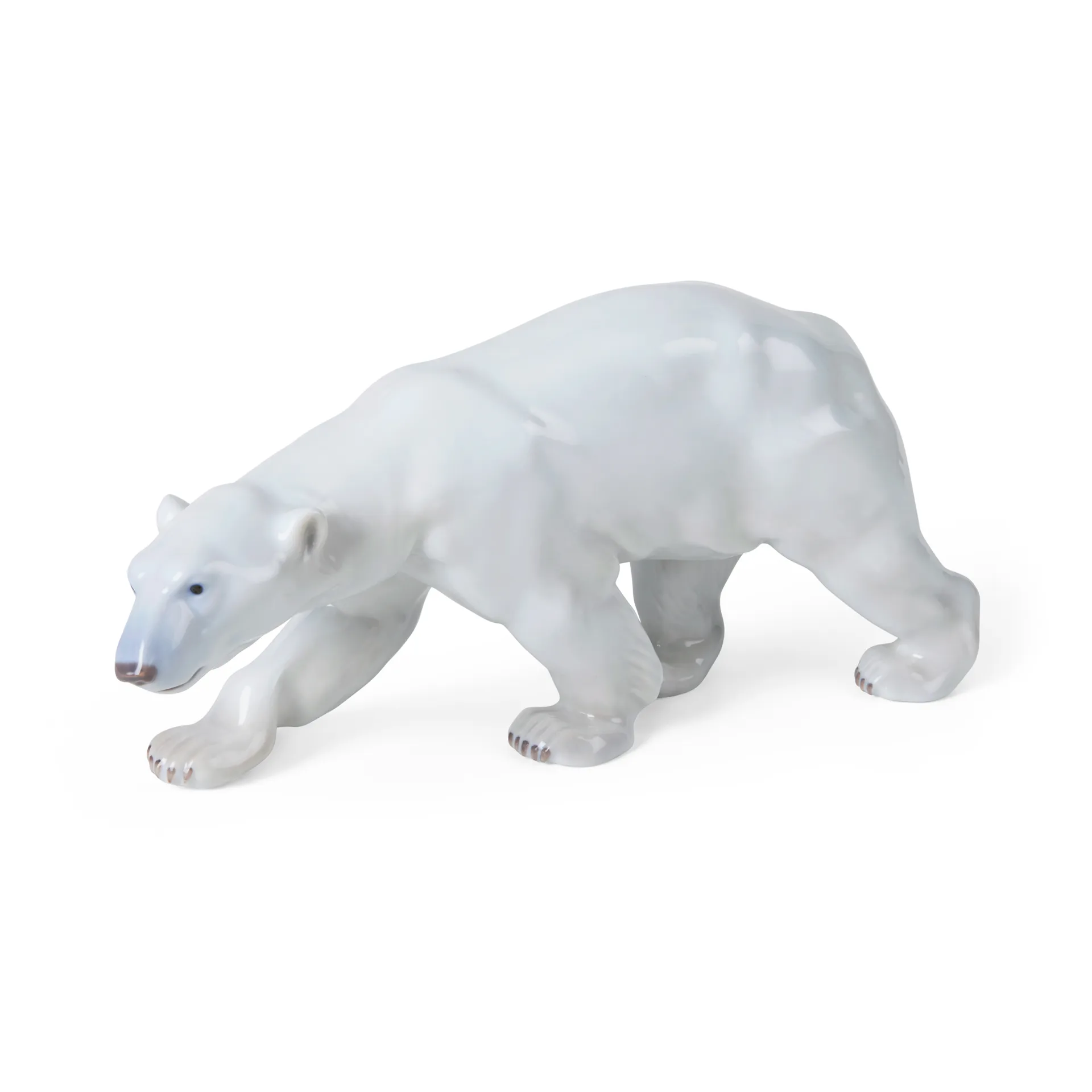 Royal Copenhagen dekoration gående isbjørn, 14 cm Royal Copenhagen