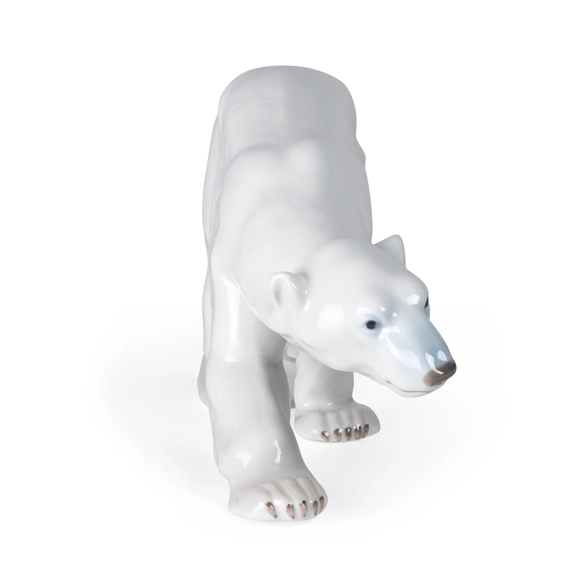 Royal Copenhagen dekoration gående isbjørn, 14 cm Royal Copenhagen