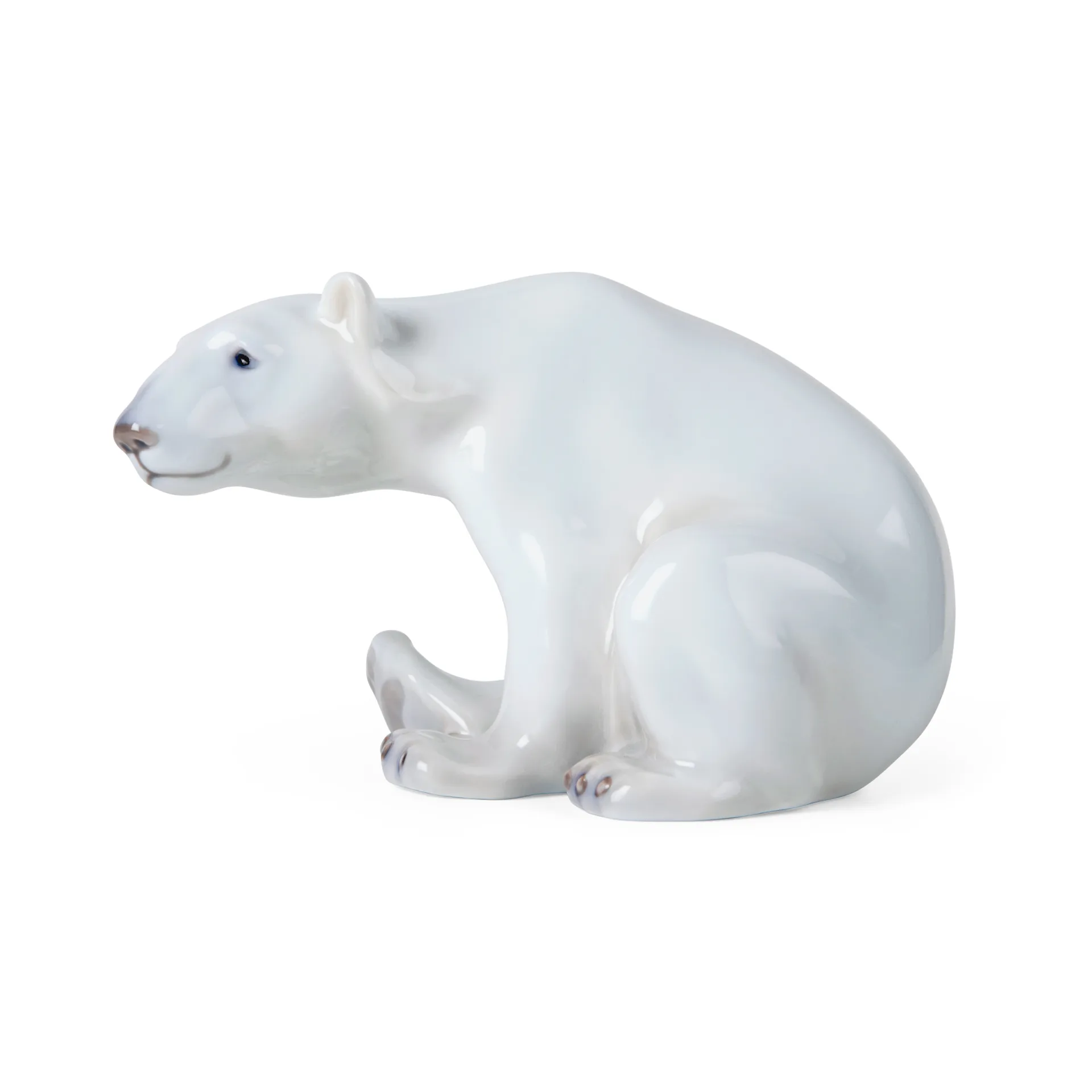 Royal Copenhagen dekoration siddende isbjørn, 12 cm Royal Copenhagen