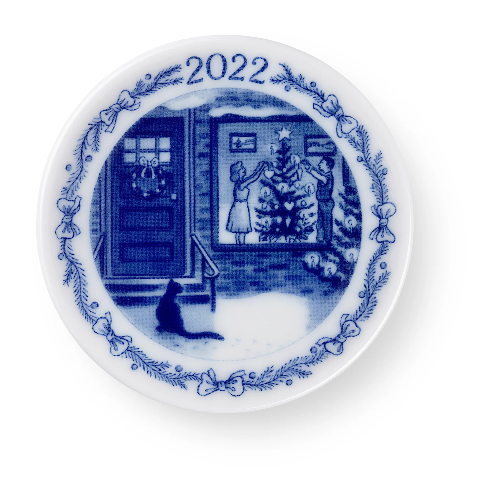 Royal Copenhagen juleplatte 2022, Hvid Royal Copenhagen
