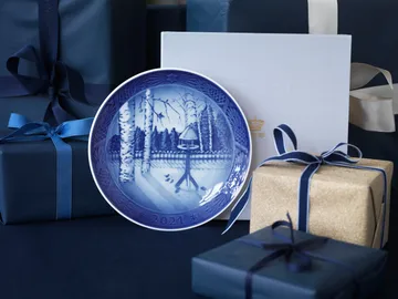 Royal Copenhagen juletallerken 2021 - Blå - Royal Copenhagen