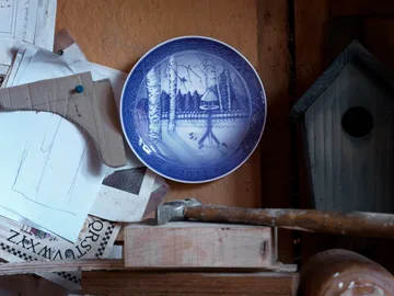 Royal Copenhagen juletallerken 2021 - Blå - Royal Copenhagen