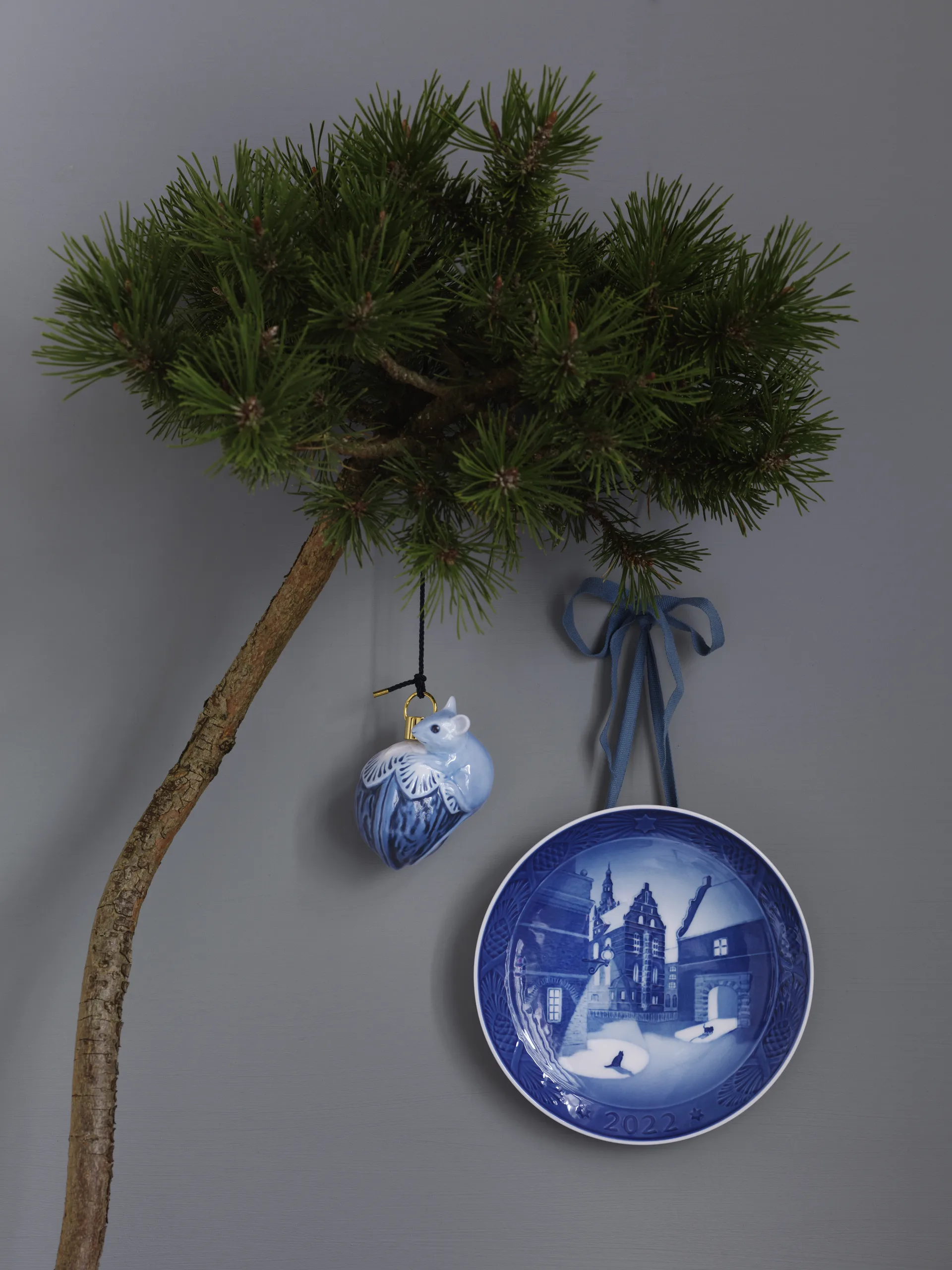 Royal Copenhagen mus juleornament 2022, Hvid Royal Copenhagen