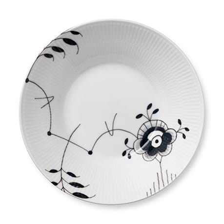 Sort Mega Riflet dyb tallerken 6, Ø 24 cm Royal Copenhagen