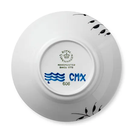 Sort Mega Riflet dyb tallerken 6, Ø 24 cm Royal Copenhagen