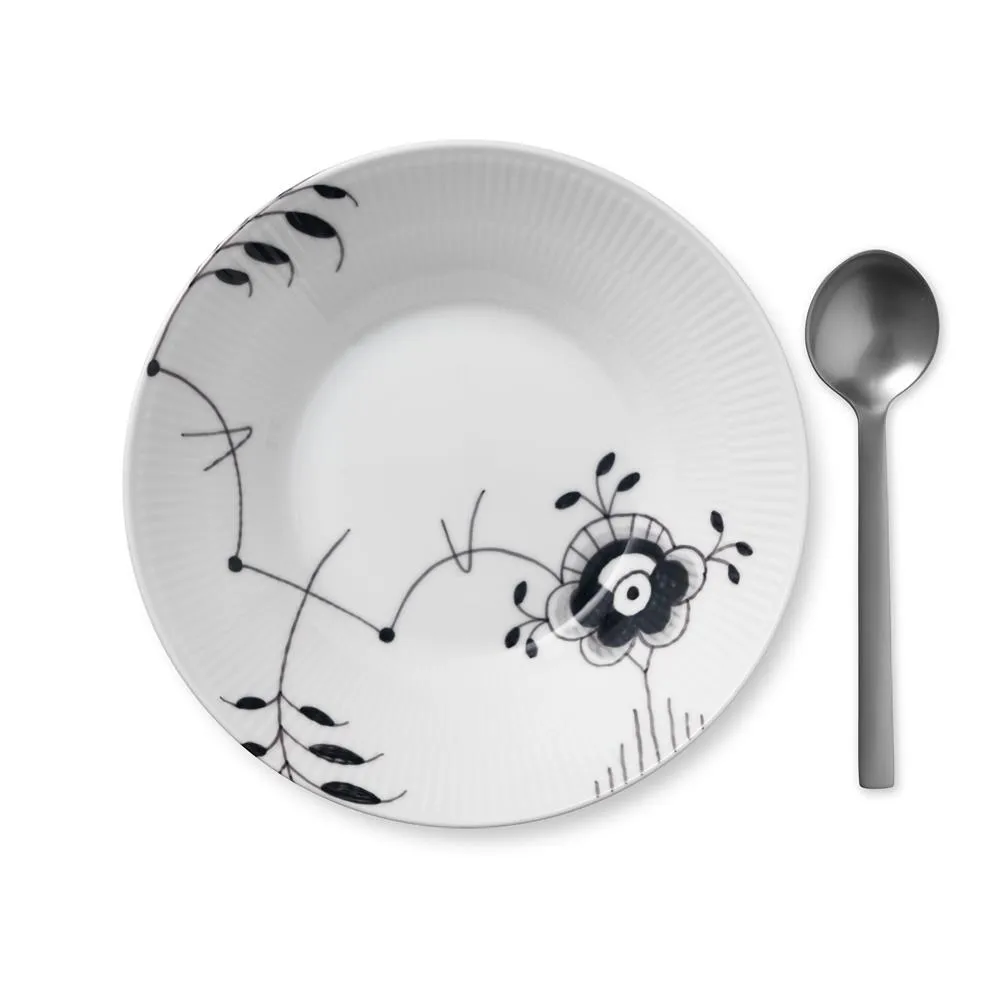 Sort Mega Riflet dyb tallerken 6, Ø 24 cm Royal Copenhagen