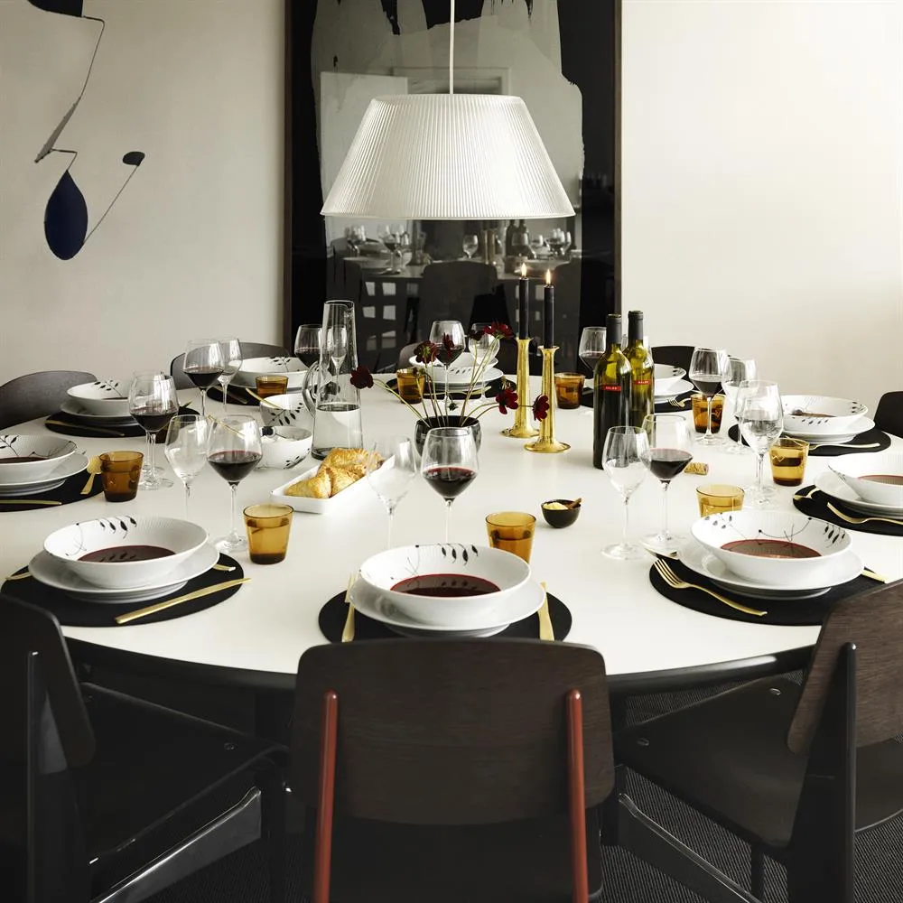 Sort Mega Riflet dyb tallerken 6, Ø 24 cm Royal Copenhagen