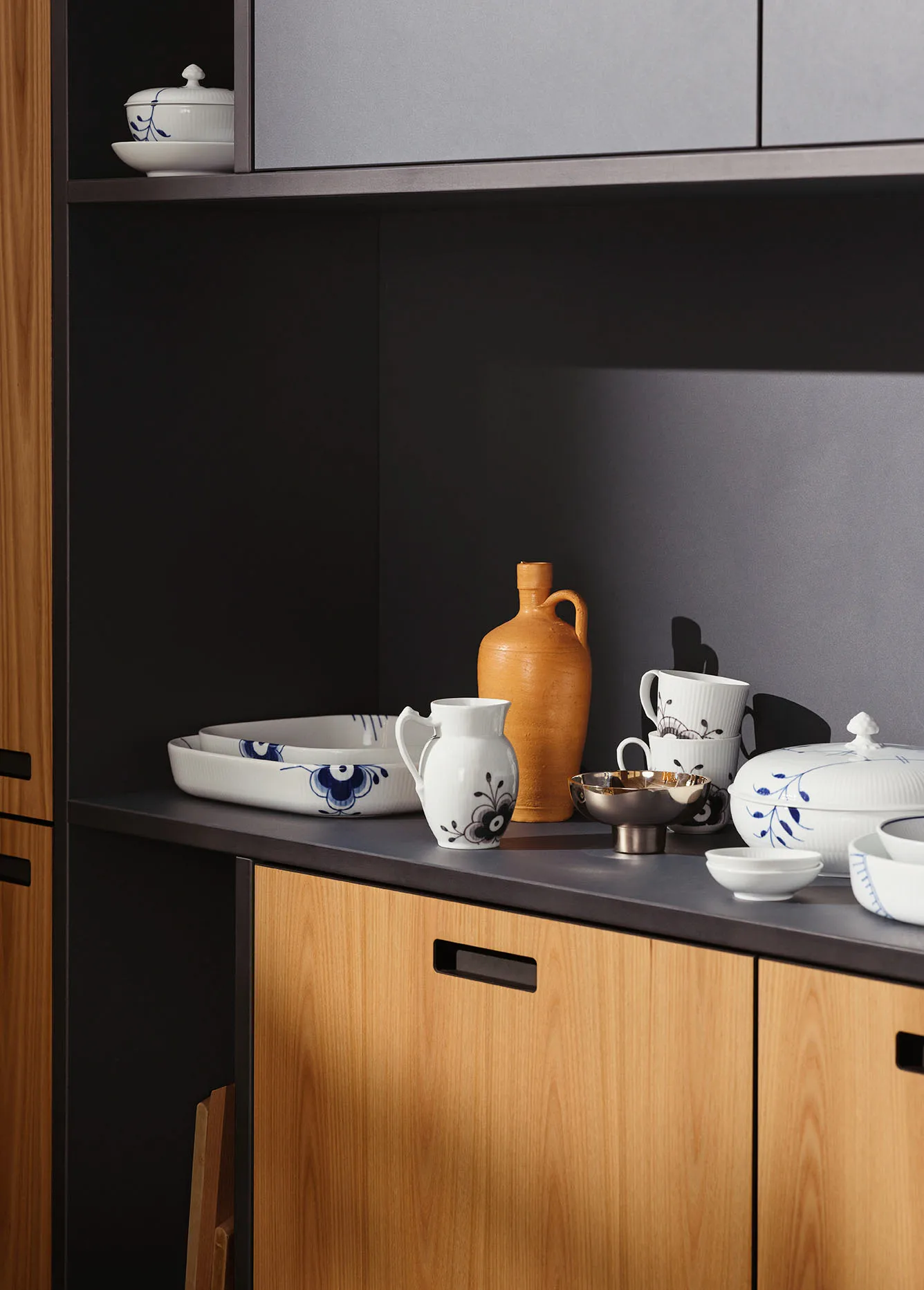 Sort Mega Riflet kande, 38 cl Royal Copenhagen