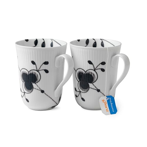 Sort Mega Riflet kop 2 stk, 33 cl Royal Copenhagen